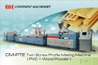 CM-PTE PARALLEL TYPE TWIN SCREW PVC AND SIMILAR WOOD PROFILES MAKING MACHINE CM-PTE PARALLEL TYPE TWIN SCREW PVC AND SIMILAR WOOD PROFILES MAKING MACHINE