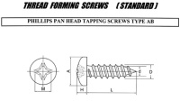 THREAD FORMING SCREWS(STANDARD)
