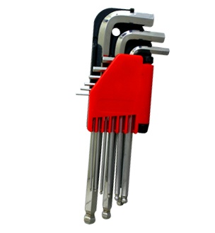 9PCS BALL POINT HEX KEY SET IN QUICK PICK HOLDER