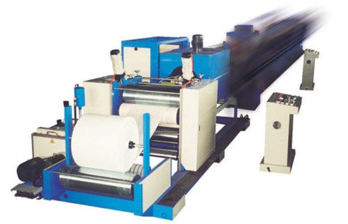Two layers co-extrusion extruder/ PP woven tubular fabric inner liner liside laminating machine Two layers co-extrusion extruder/ PP woven tubular fabric inner liner liside laminating machine