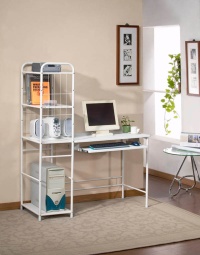 Computer desk with book shelf