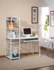 Computer desk with book shelf