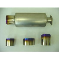 Titanium muffler and tailpipe Titanium muffler and tailpipe