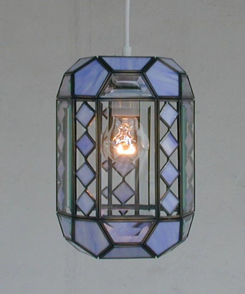 Cuboids-shaped Stained Glass Pendant Lamp Cuboids-shaped Stained Glass Pendant Lamp