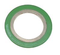 Spiral wound gaskets with outer- & inner-ring pipe flanges