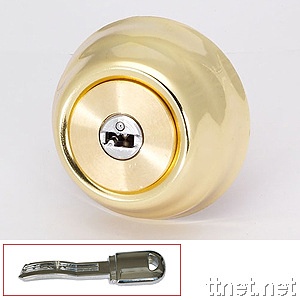 Curve Key Copper Door Lock Curve Key Copper Door Lock
