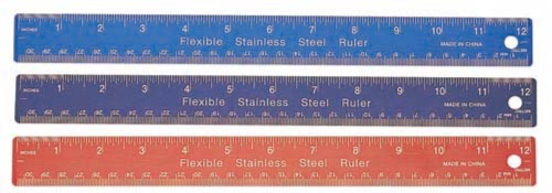 STAINLESS STEEL RULER WITH CORK BACKING STAINLESS STEEL RULER WITH CORK BACKING