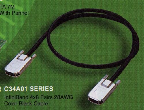 InfiniBand 4x8 Pairs 28AWG Color Black Cable