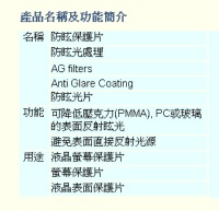 Anti Glare Filters/AG PC / PMMA /Glass