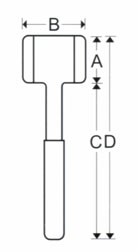 Replaceable hammer series