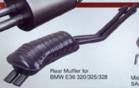 Rear Muffler for BMW E36 320/325/328