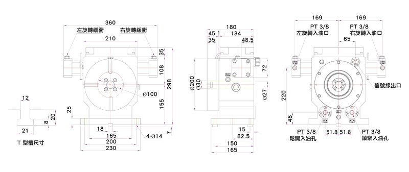外觀尺寸圖_EXT-200V